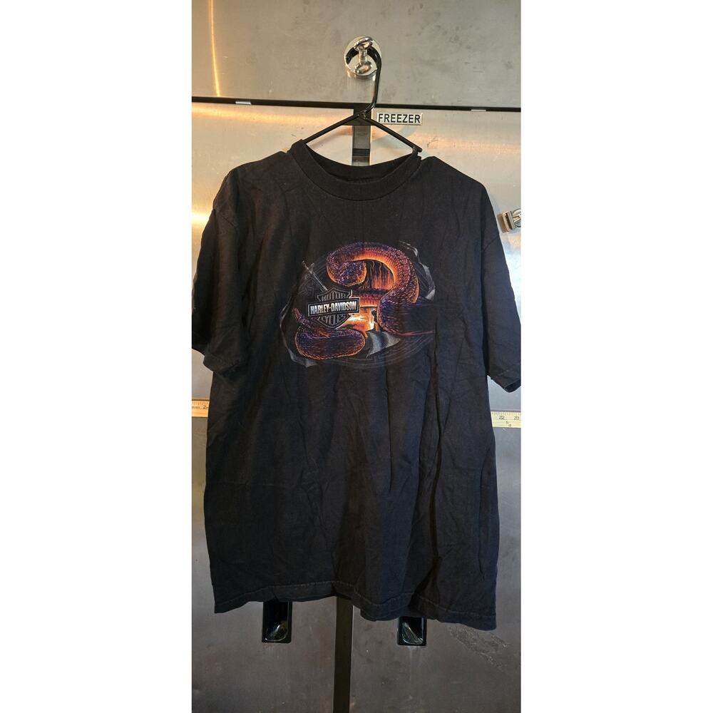 Harley-Davidson Men's Graphic T-Shirt Size XL Snake Eagle Biker Tee